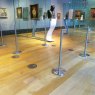 Freestanding Q Barriers to direct visitors and protect artworks in the National Portrait Gallery, London.